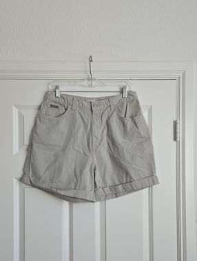 Calvin Klein Light Gray Rolled-Hem Women's Shorts